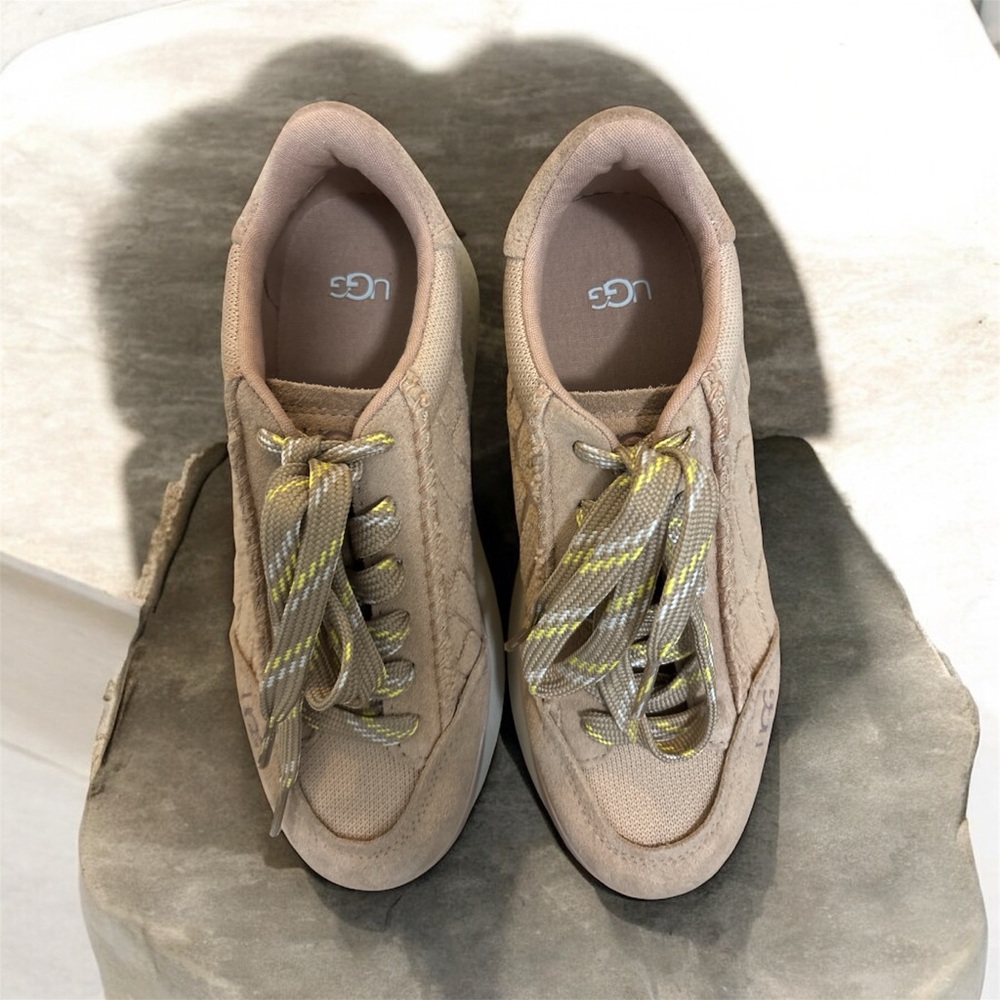 UGG Tan Sneakers with Suede Exterior and Plush Lining - Picture 3 of 7